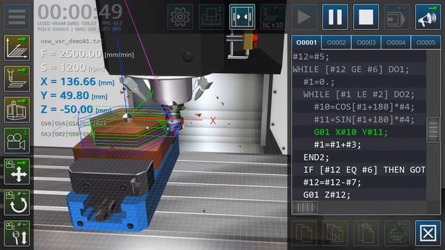 CNC VMC Simulator updated ver. 1.0.9 (31.07.2022) смотреть онлайн