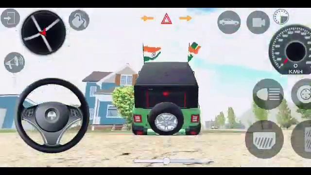 Green Thar Village New Model Steering Car Game ||#mahindra # смотреть онлайн