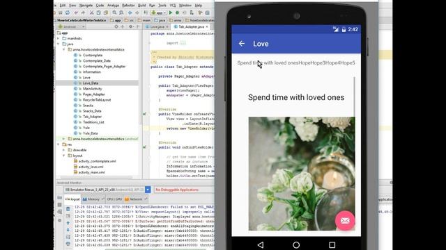 Step by step Android app development: part 26, TabAdapter II смотреть онлайн