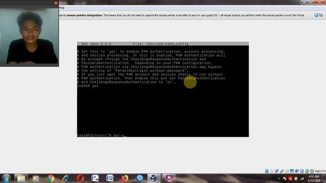 Tutorial menginstal SSH pada virtual BOX di sistem operasi linux смотреть онлайн