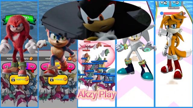 Knuckles 🆚 Sonic 🆚 Shadow 🆚 Silver 🆚 Miles Prower