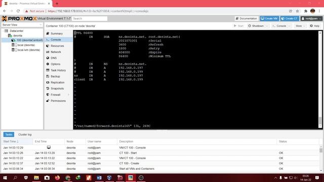 Konfigurasi Layanan DNS Server di Container Centos 8 Proxmox смотреть онлайн