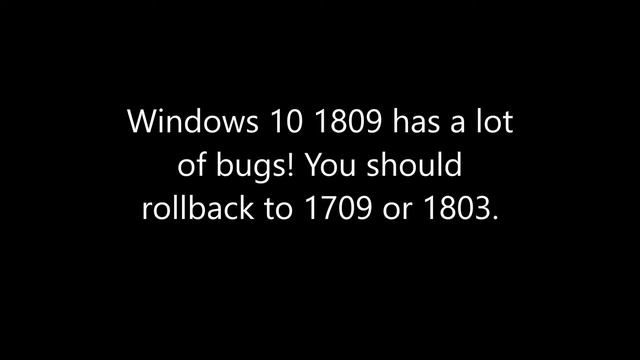 Windows 10 1809 Update Sucks! смотреть онлайн