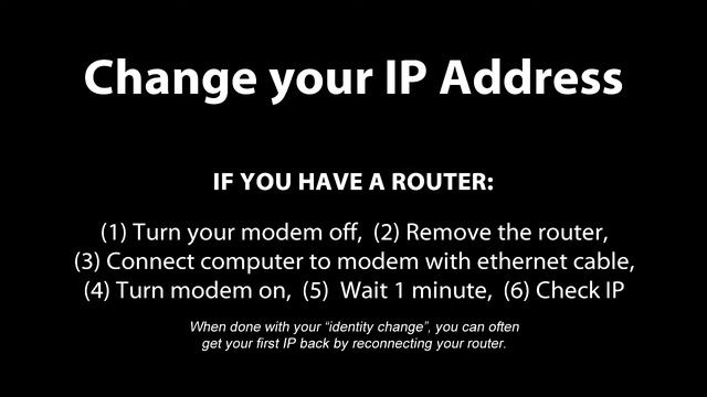 Change your IP Address (Cable Internet) смотреть онлайн