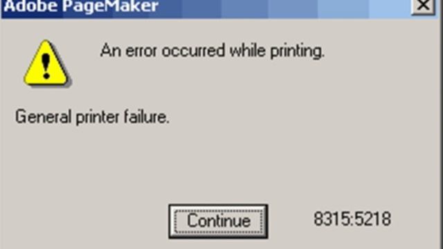 General Printer Failure| Adobe page maker print Error смотреть онлайн