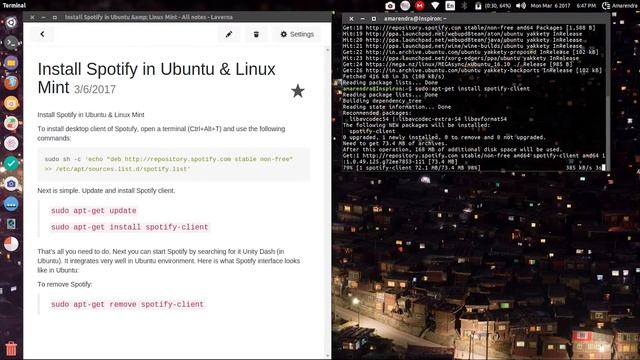 Install Spotify in Ubuntu & Linux Mint in 3 Step Under 1.5 Minute Tutorial (apt-get install) 2017 смотреть онлайн