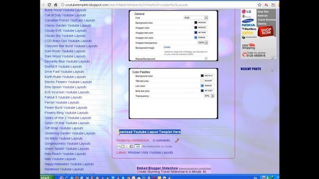 Windows Vista YouTube Background Templets смотреть онлайн