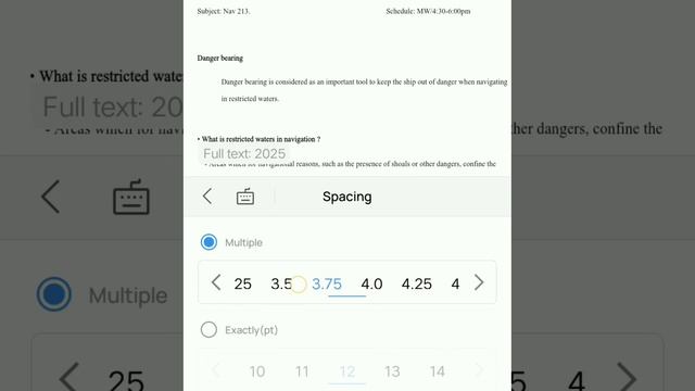 Spacing in WPS Office Android смотреть онлайн
