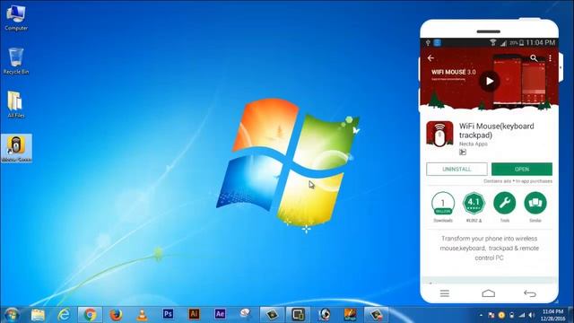 How To Use Android Phone as Wireless Keyboard and Mouse (Urdu/Hindi) смотреть онлайн