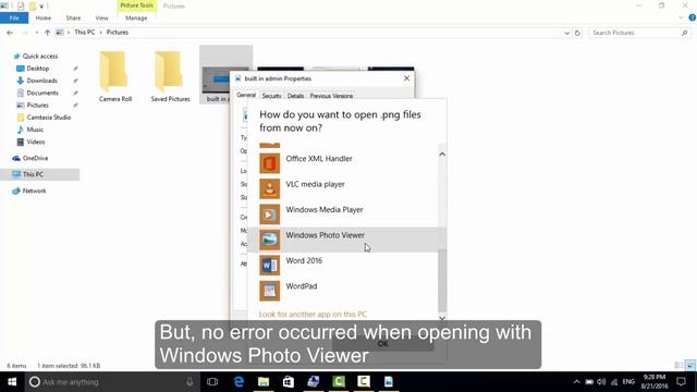 Invalid value for registry error occurs in Windows 10 when Pictures Opens with Photos App смотреть онлайн