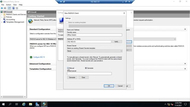 Configuring NPS using wizards смотреть онлайн