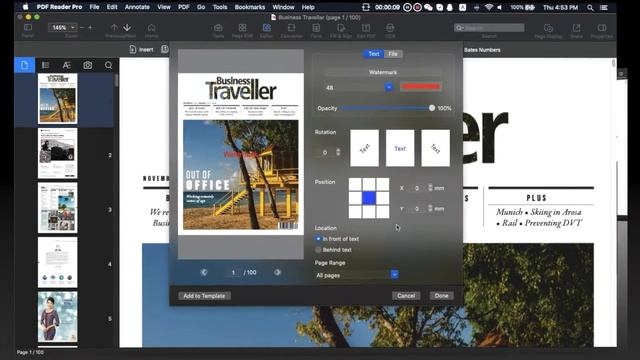 How to Add Watermarks to PDF on Mac | PDF Reader Pro смотреть онлайн