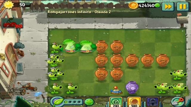 Plants Vs Zombies 2: Rompejarrones - Zona Infinito, [nivel 1-3]