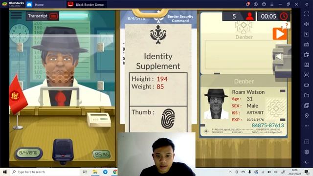 Menjadi Petugas Imigrasi di Game Black Border Cop Simulator смотреть онлайн