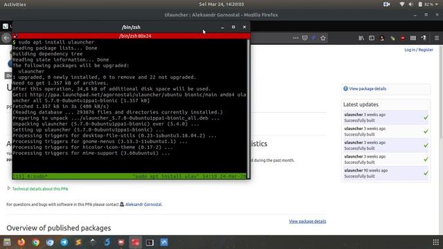 Application Launcher dengan Ulauncher di Ubuntu смотреть онлайн