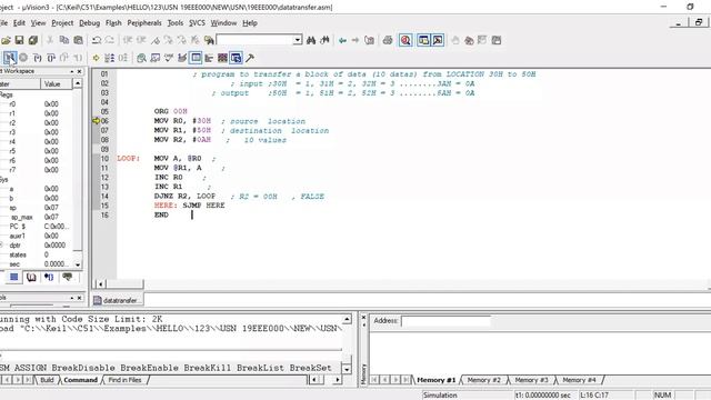 Create, Compile and Debug asm file смотреть онлайн