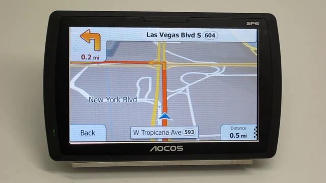 5 Inch Aocos X2 II GPS Navigation Simulation Demo 1 ( iGO primo ) смотреть онлайн