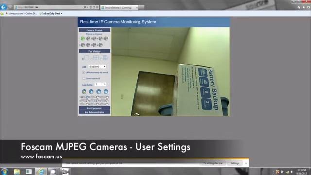 Foscam IP Cameras User Settings Introduction смотреть онлайн