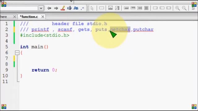Bangla C programming tutorial 87 Function Header file stdio h смотреть онлайн
