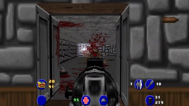 Brutal Wolfenstein 3D V4.5 - 5.0: Прохождение (Walkthrough) Episode 1 Floor 4