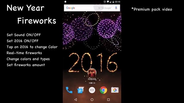 New Year Fireworks 2016 for android смотреть онлайн