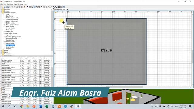 Rendering of 3D Kitchen Walls, Floors & Door Windows - (Part - 2 ) || Engr. F A Basra смотреть онлайн
