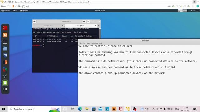 How to view connected devices on a Network | Net Discover | Cyber Security | Ethical Hacking смотреть онлайн