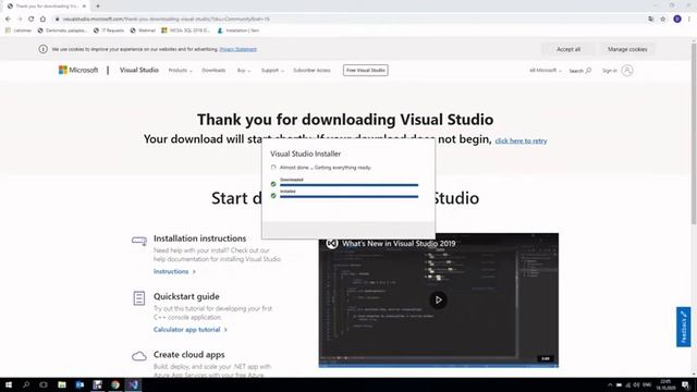 How to install Visual studio comunity at Windows 10 смотреть онлайн