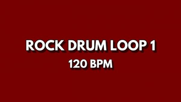 ROCK DRUM LOOP 1 | 120 BPM | LOOPS PRACTICE | DRUM BEAT | DRUM TRACK