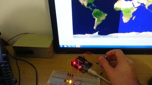 Arduino automatic ham4 rotator controller for HRD. смотреть онлайн