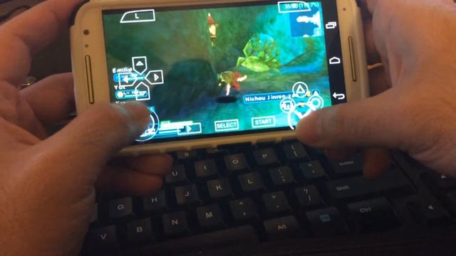 Playing Phantasy Star Portable 2 on Android Phone Moto X (2014 edition) - PPSSPP Emulator смотреть онлайн