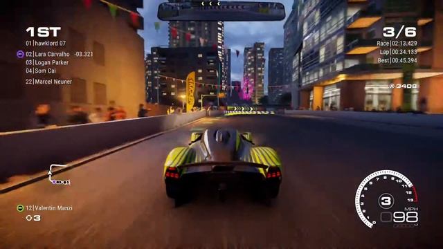 GRID Legends. Pro track Day Finale - Circuit Race. Aston Martin Valkyrie - Dubai. смотреть онлайн