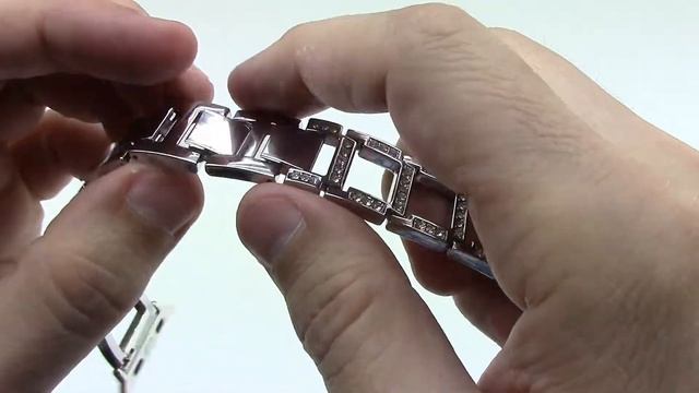 GOX сребриста верижка с кристали за Apple Watch 38 40 42 44 мм смотреть онлайн