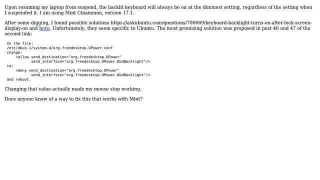 Unix & Linux: Backlit keyboard setting not saved upon resuming from suspend смотреть онлайн