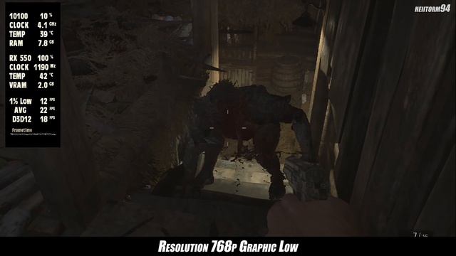 Resident Evil Village - I3 10100 + RX 550 смотреть онлайн