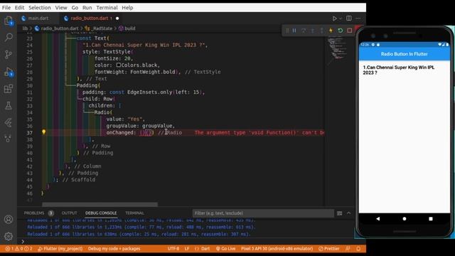 Radio Button In Flutter || Radio Button Widget смотреть онлайн