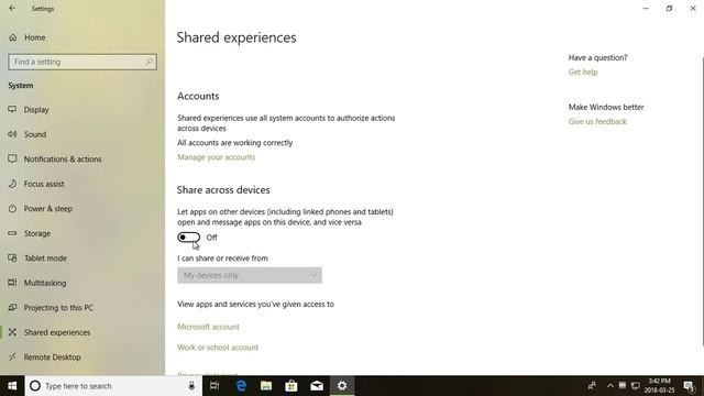 How to Turn On or Off Share Apps Across Devices in Windows 10 смотреть онлайн