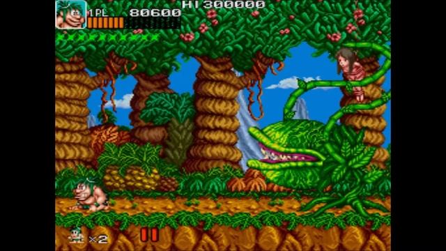 Caveman Ninja: Joe & Mac (ジョーとマック 戦え原始人/Jō to Makku Tatakae Genshijin) - Data East (1991) смотреть онлайн
