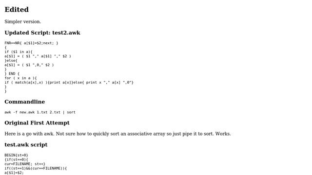 Unix & Linux: How to combine contents of two files having the same value in a column? смотреть онлайн
