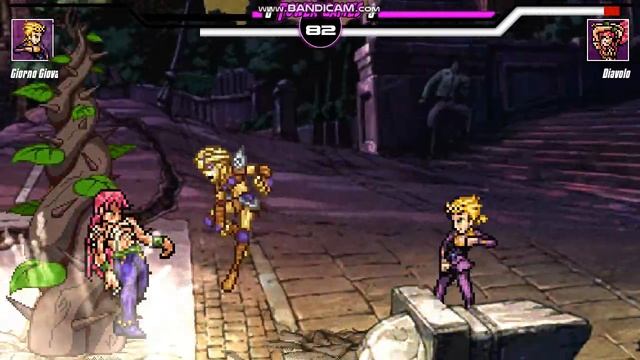 Giorno vs Diavolo || Jojo Bizarre Adventure Mugen Jus Edition смотреть онлайн