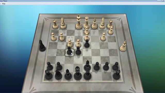 Chess Titans Level 1 | Black Gameplay смотреть онлайн