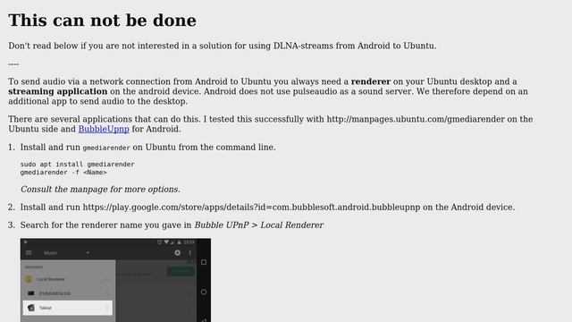 Ubuntu: Stream all audio FROM my android phone TO pulseaudio смотреть онлайн