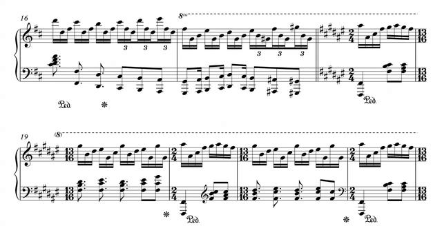 Genesis - Firth of Fifth Piano Intro - Sheet Music + PDF смотреть онлайн