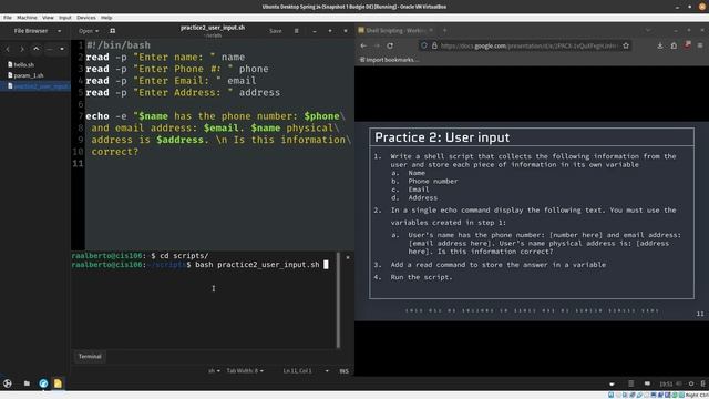 Practice 2: User input/Read Command смотреть онлайн