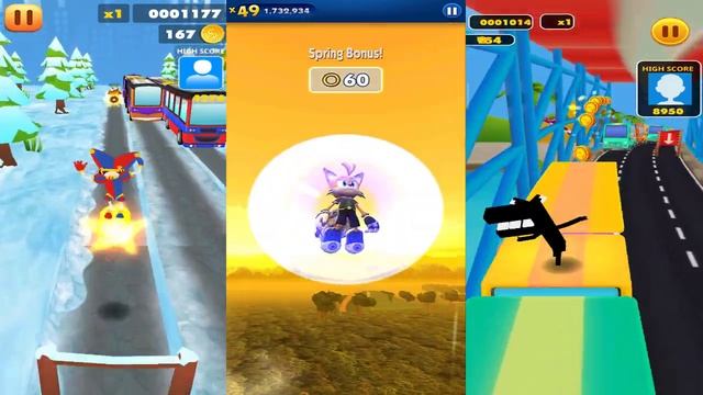 Sonic Dash - Tails Nine Sonic Prime vs Alphabet Lore F Run vs Pomni The Amazing Digital Circus смотреть онлайн