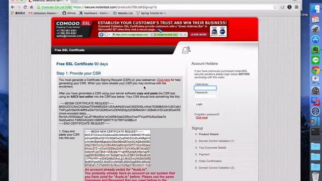 SSL申請與安裝 - 2. 製作CSR與申請憑證 смотреть онлайн