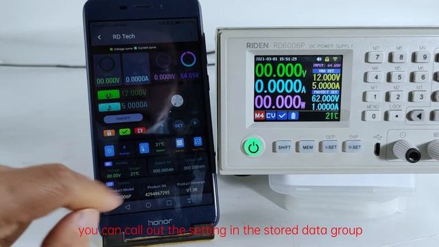 RD6006 Operation Series Video(manual 2.2.3.3) - Android App Connection And Operation