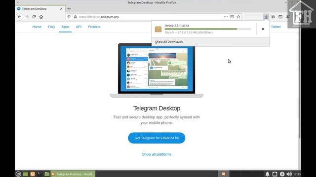 App Install : Install Telegram Desktop di Linux Mint 20 смотреть онлайн