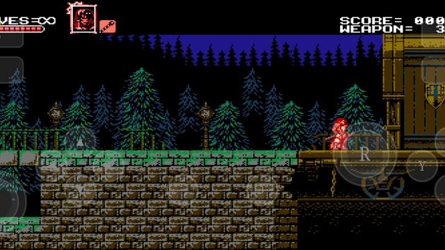 Bloodstained: Curse of the Moon. Playing on Skyline Edge V19 Switch emulator on Android. Playbale. смотреть онлайн