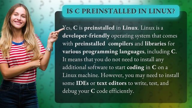 Is C preinstalled in Linux? смотреть онлайн